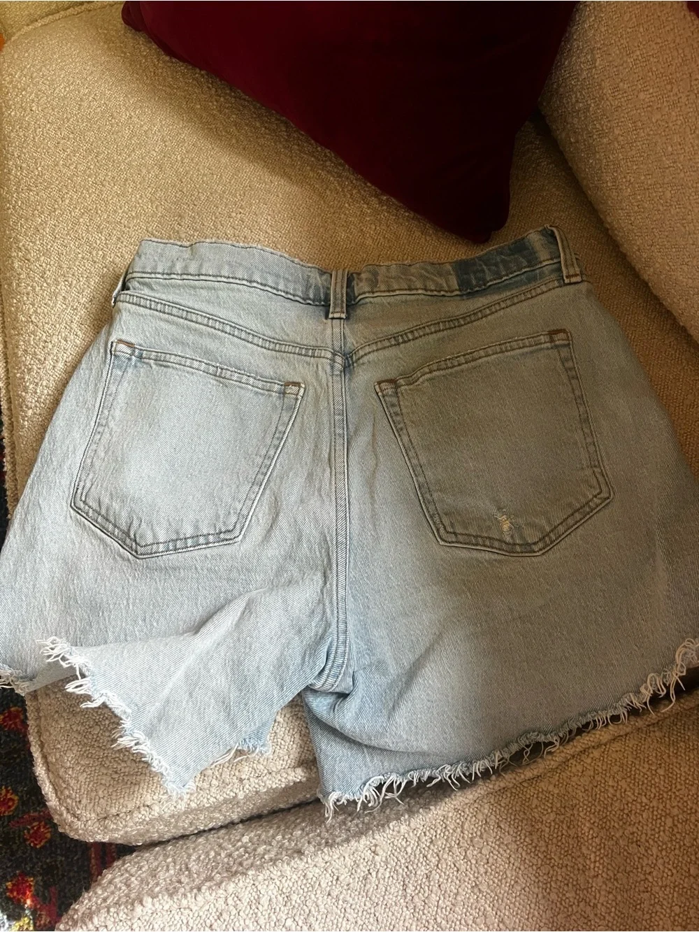 Abercrombie & Fitch 90’s baggy curve love low rise light wash
